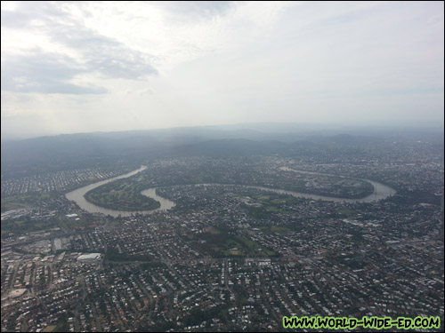 After about 10 hours in the air, we finally get to the beautiful city of Brisbane