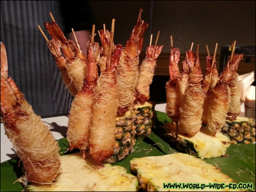 Chef Chai's popular Fried Kataifi Prawns