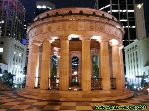 The Shrine of Remembrance at ANZAC Square