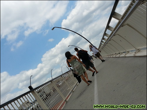 Crossing Victoria Bridge