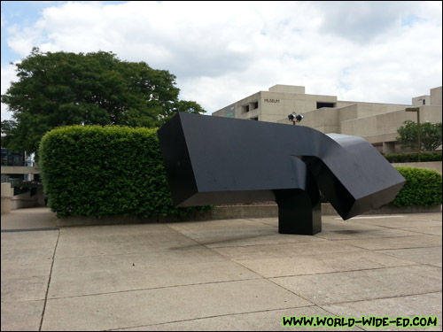 Outside the Queensland Art Gallery