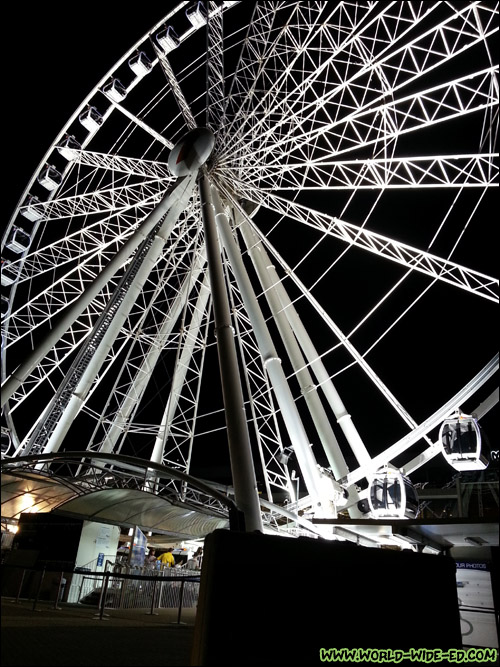 Here's a close-up of the famous Wheel of Brisbane.