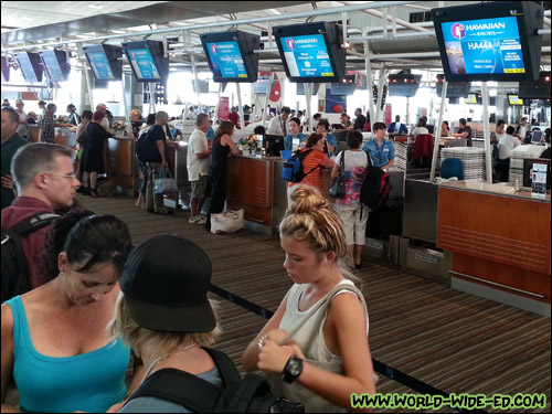 Hawaiian Airlines flight number 444 (HA444) to Hawaii, although just two days old at the time, was already bustling!