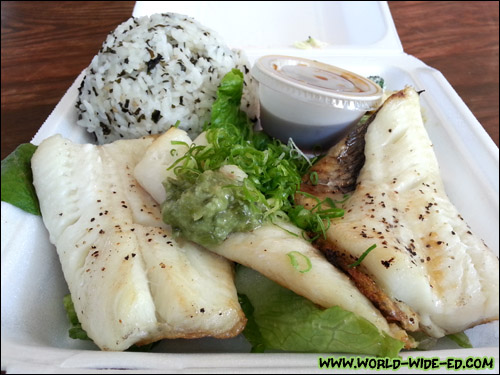 Grilled Halibut Wasabi with Ponzu - $11