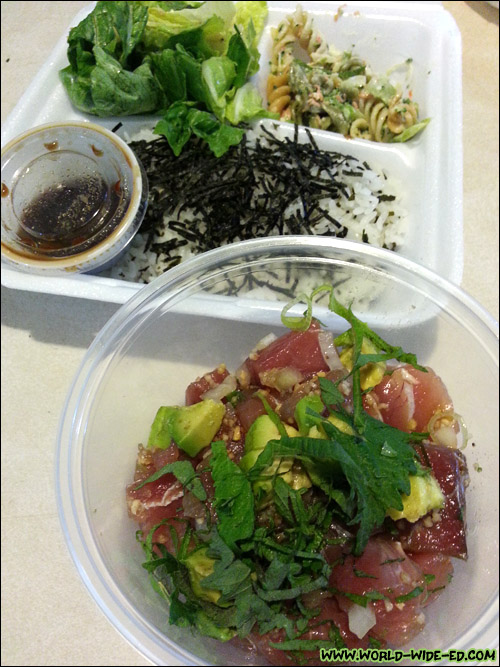 Wasabi Shoyu Ahi Poke Bowl - $11.50