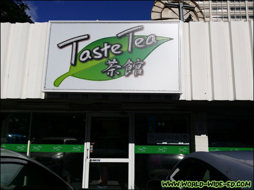 Taste Tea Sign