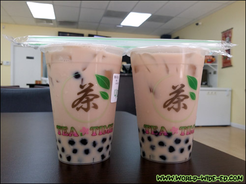 Medium Milk Tea with Large Tapioca Balls x 2