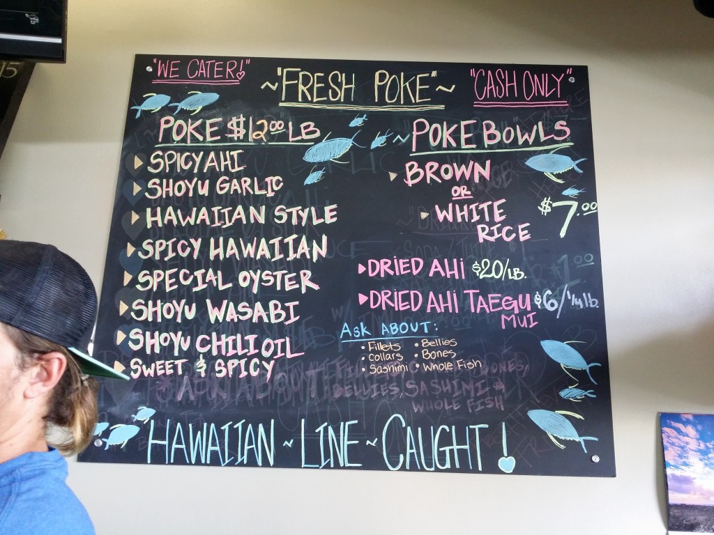 Ahi Assassins' Poke Menu