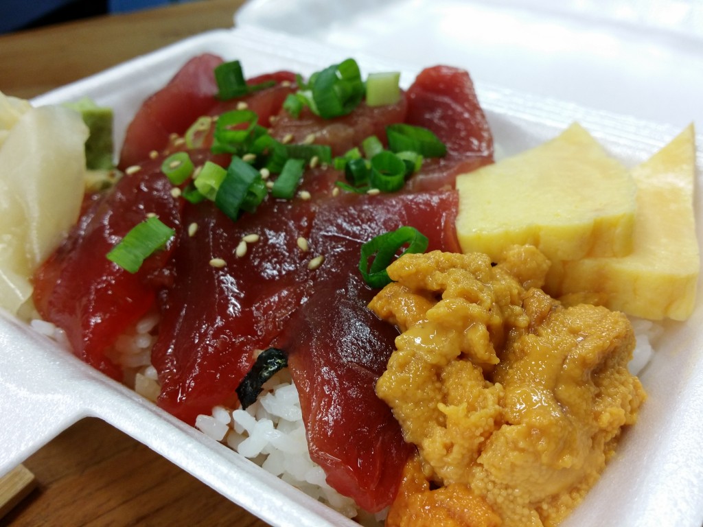 Maguro, Uni and Tamago Donburi